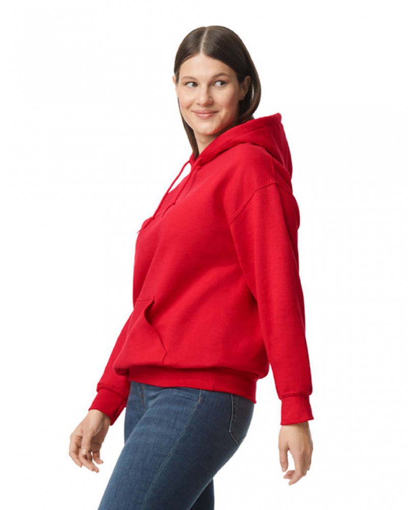 Red Gildan 12500 Hoodie Women's Hoodie | ERLZ25301