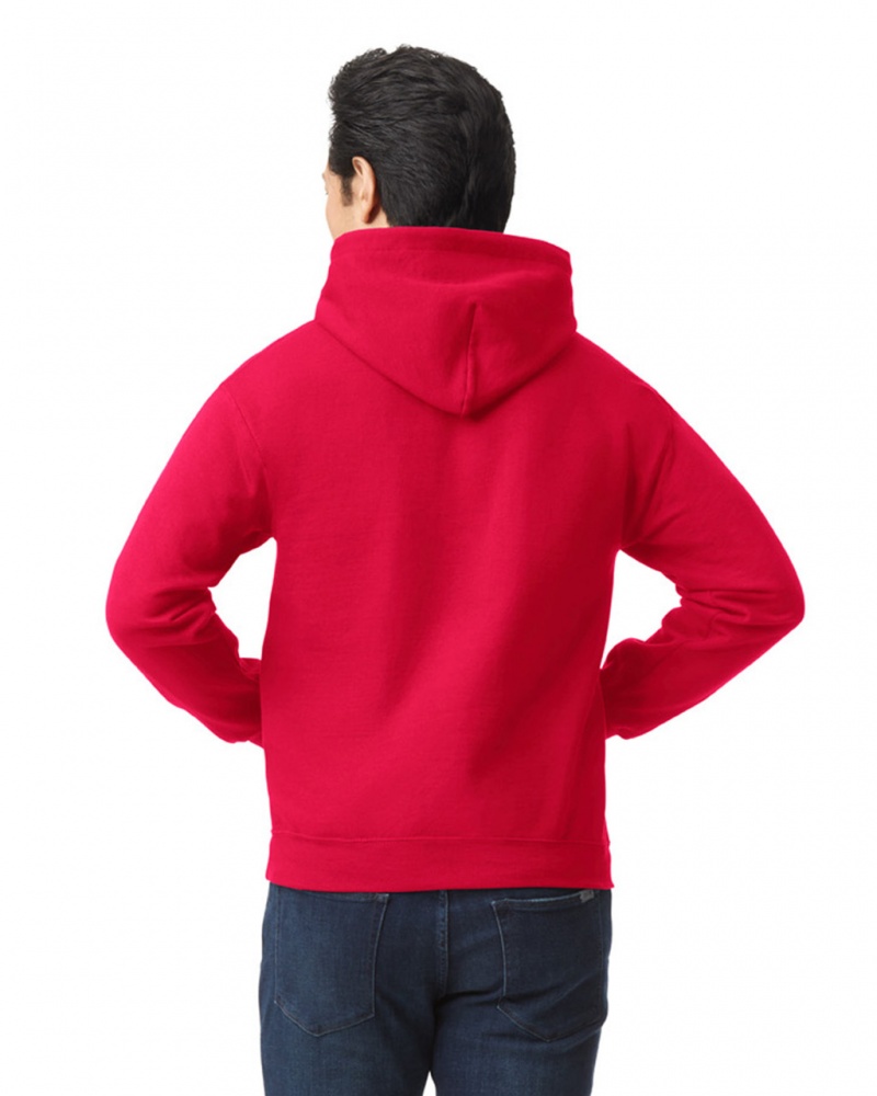 Red Gildan 18500 Hoodie Men's Hoodie | RUDN60329