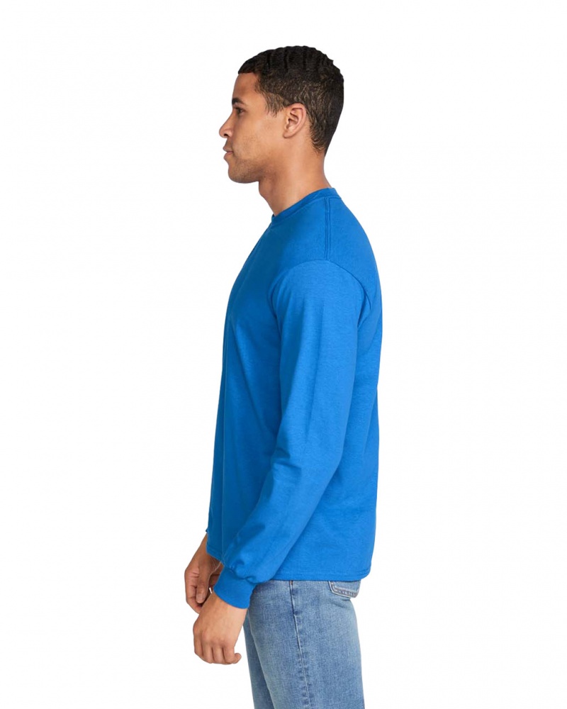 Royal Gildan 2400 Long Sleeve Men's T-Shirts | KARB89123