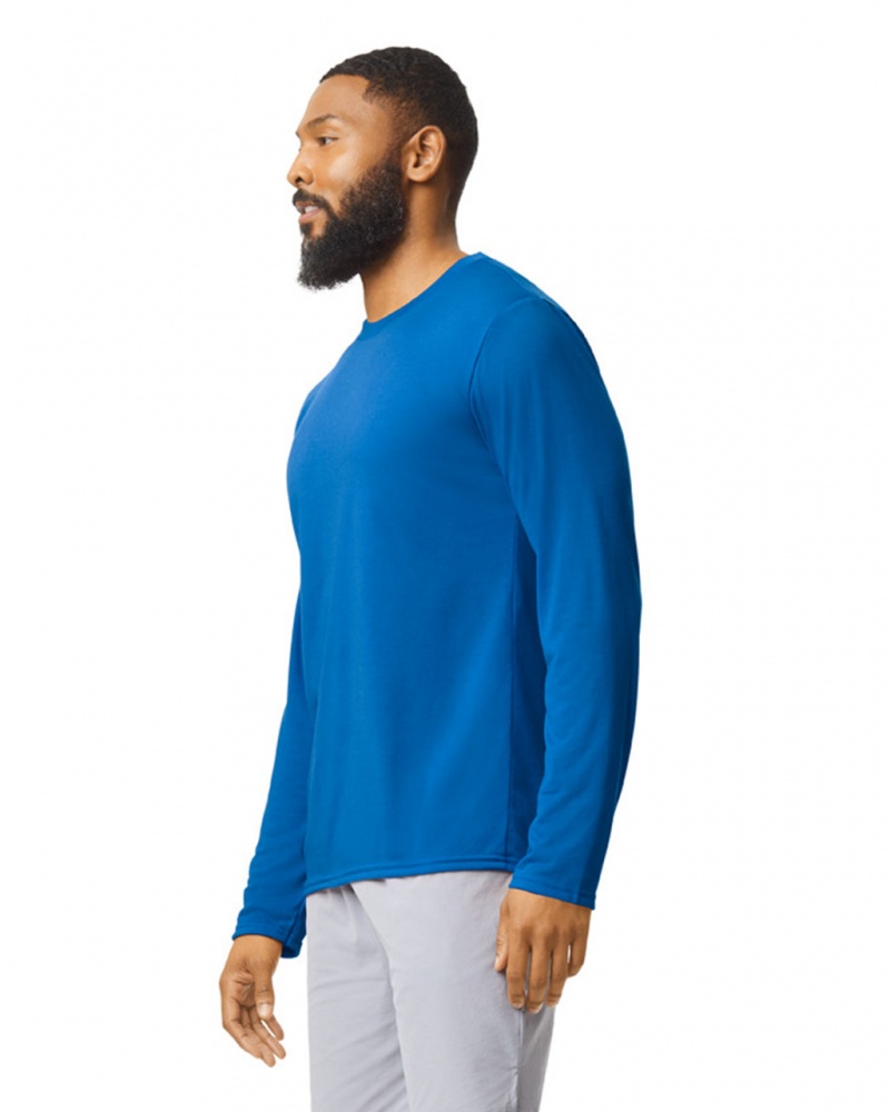 Royal Gildan 42400 Long Sleeve Men's T-Shirts | HQXY47915