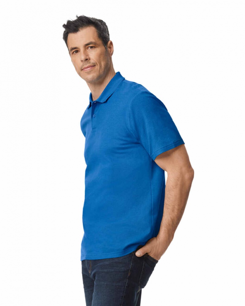 Royal Gildan 64800 Pique Polo Men's Polo | RBWM42079