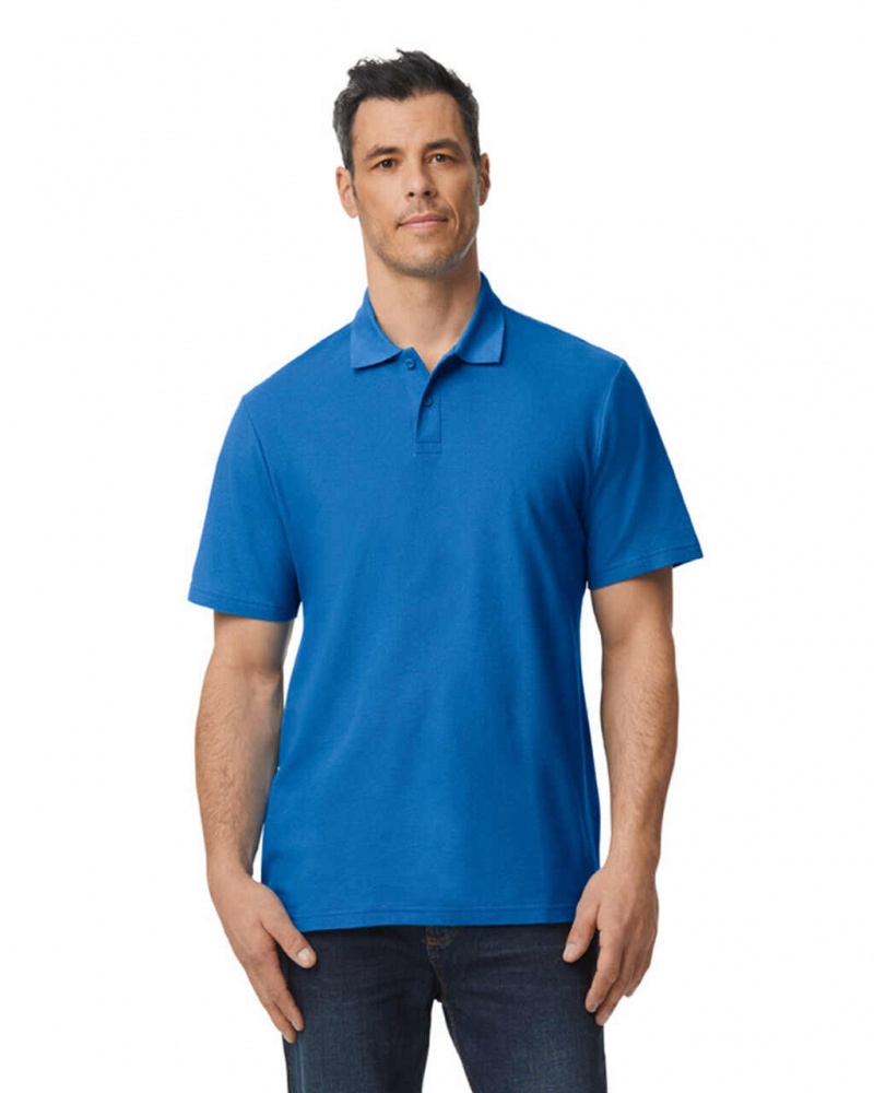 Royal Gildan 64800 Pique Polo Men\'s Polo | RBWM42079