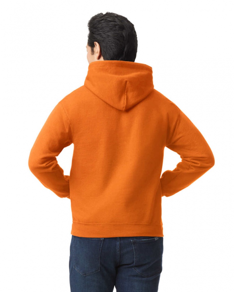 S Orange Gildan 18500 Hoodie Men's Sweatshirt | SKLI96718