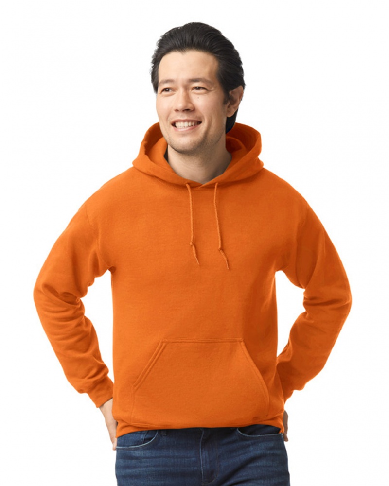 S Orange Gildan 18500 Hoodie Men\'s Hoodie | NGTY42169