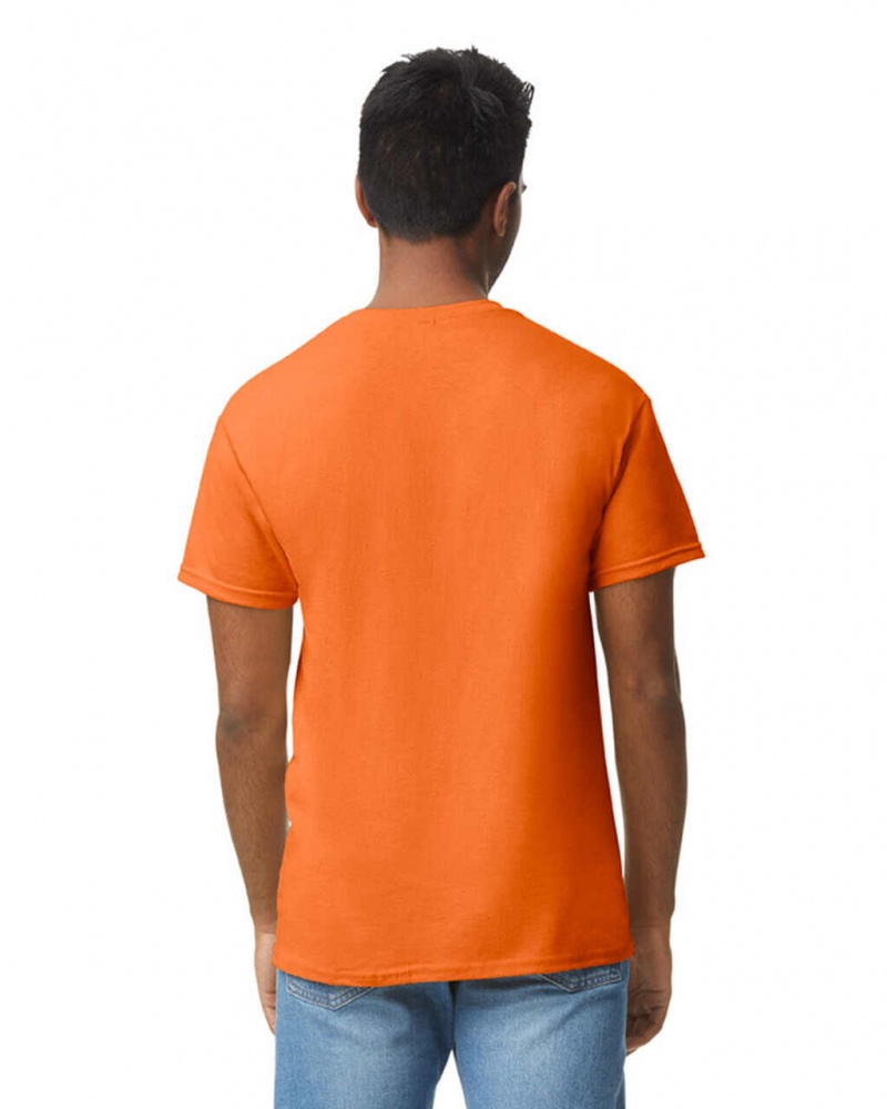 S Orange Gildan 5000 Men's T-Shirts | EKHB78064