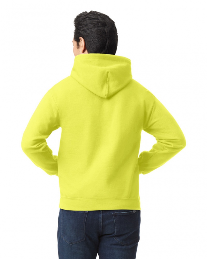 Safety Green Gildan 18500 Hoodie Men's Hoodie | MSQT21945