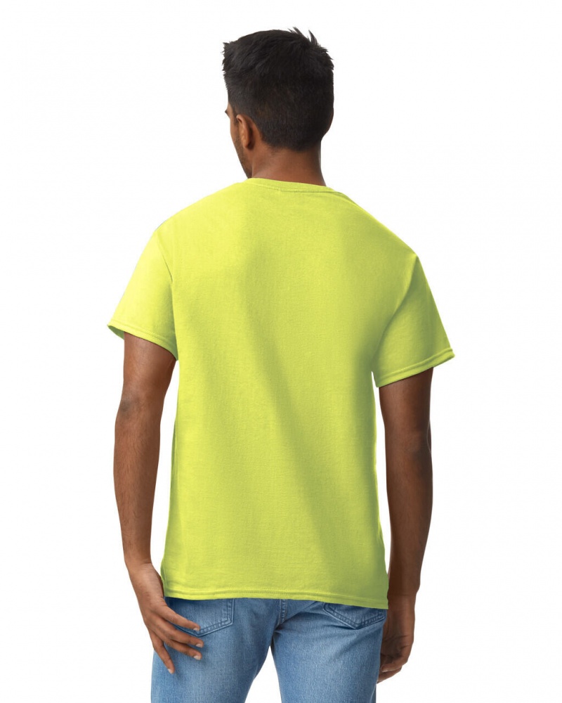 Safety Green Gildan 2000 Men's T-Shirts | ITGQ97148