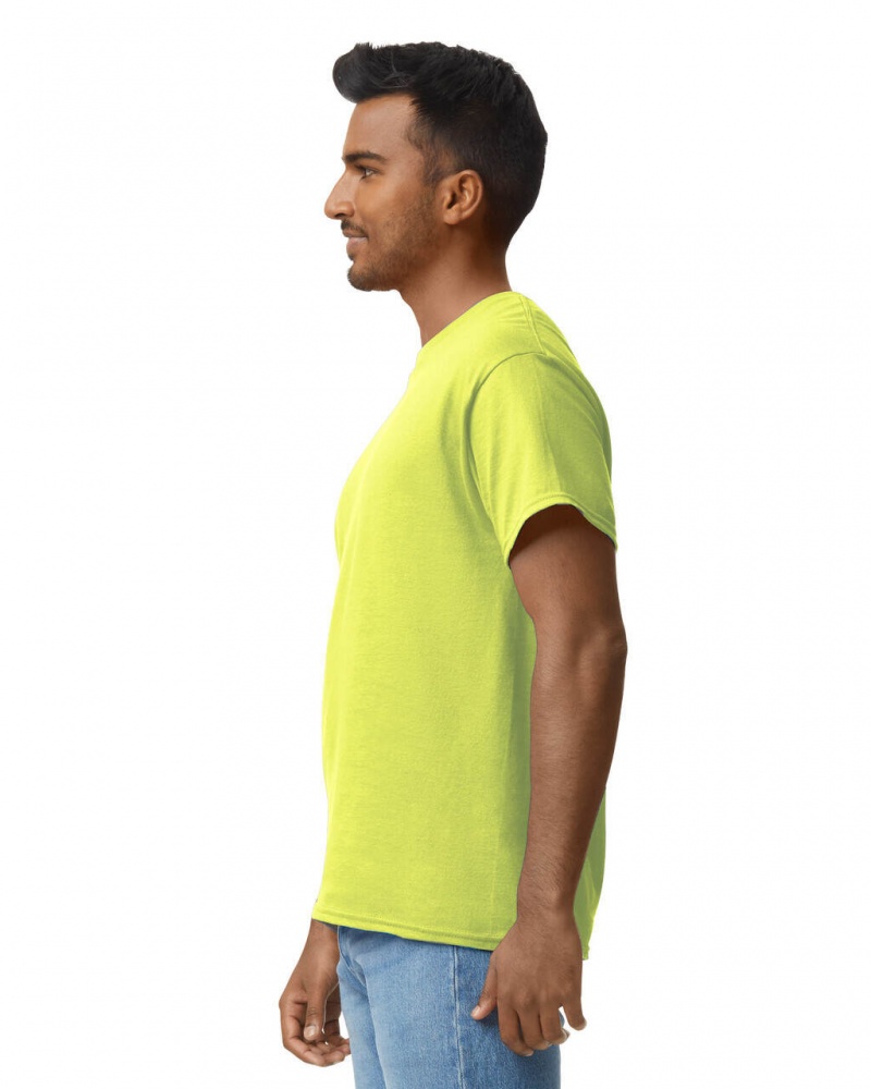 Safety Green Gildan 2000 Men's T-Shirts | ITGQ97148