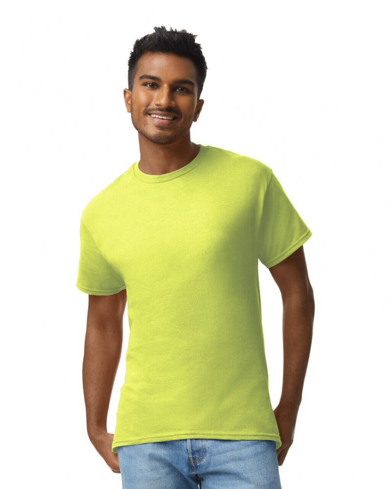 Safety Green Gildan 2000 Men\'s T-Shirts | ITGQ97148