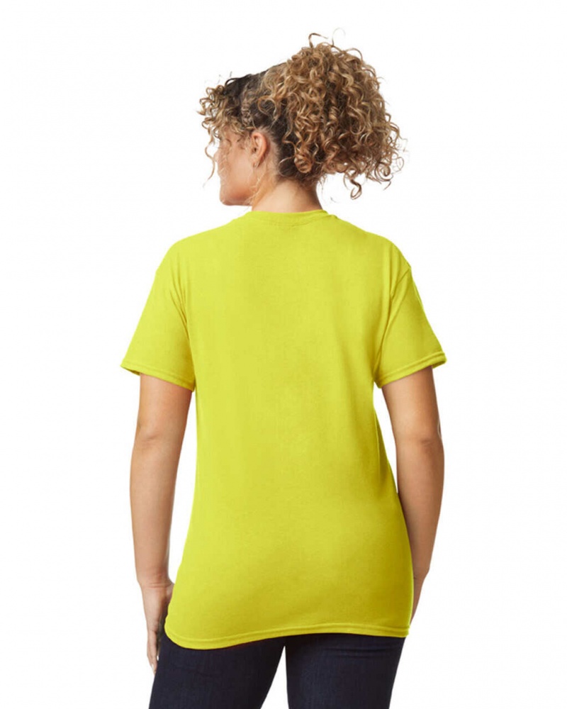 Safety Green Gildan 8000 Women's T-Shirts | MCIL56714