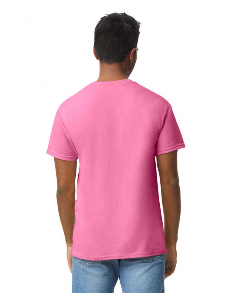 Safety Pink Gildan 5000 Men's T-Shirts | QRIS17843