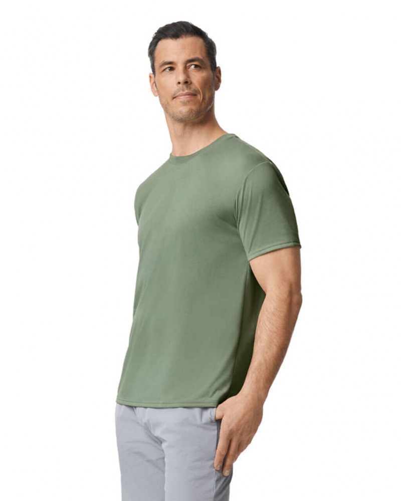 Sage Gildan 42000 Men's T-Shirts | HRBM32475