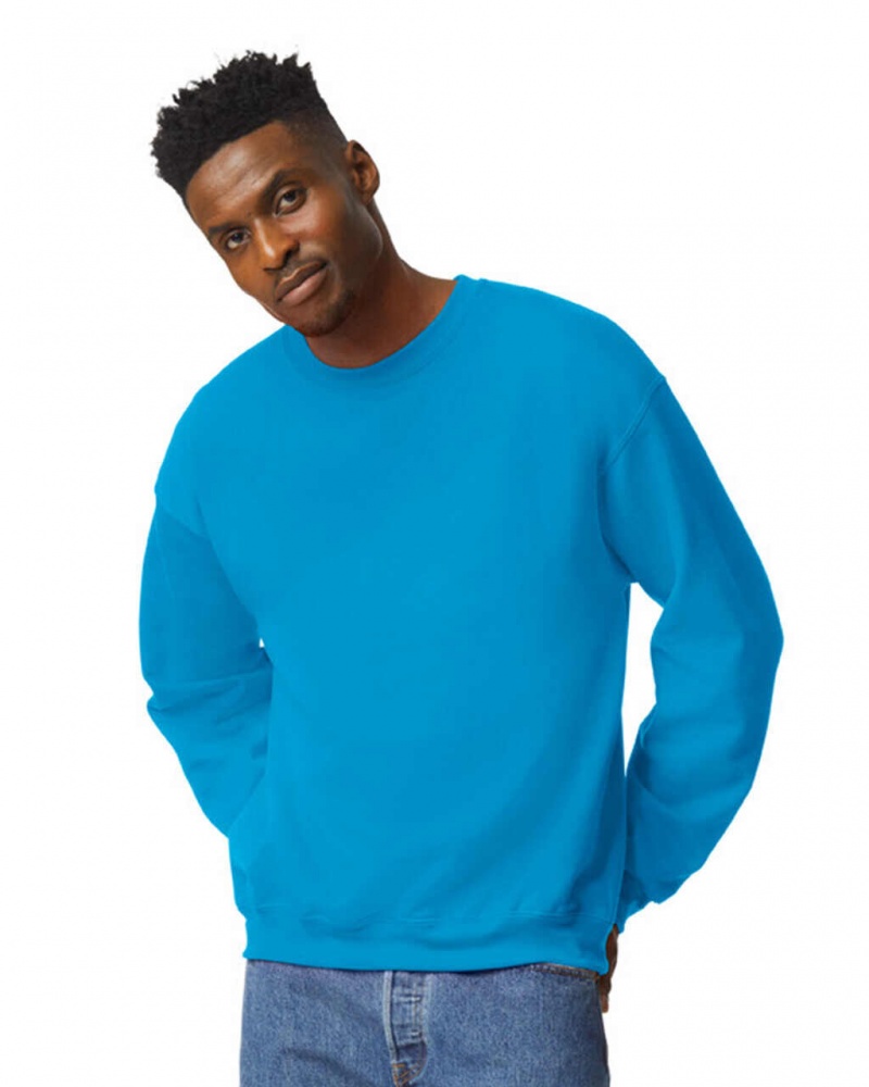 Sapphire Gildan 18000 Crewneck Sweatshirt Men\'s Sweatshirt | ICEB39021