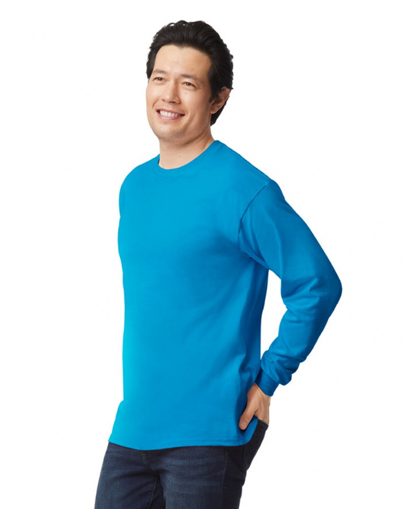 Sapphire Gildan 2400 Long Sleeve Men's T-Shirts | SQKC42739