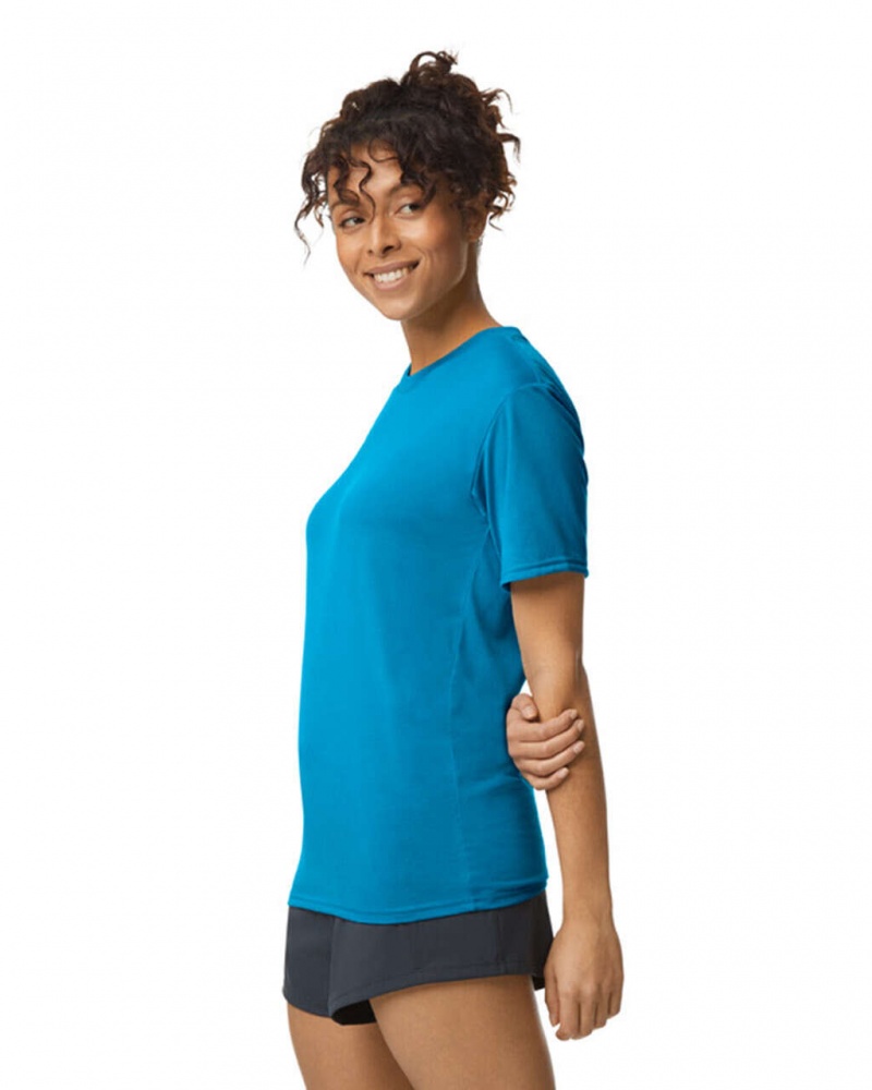 Sapphire Gildan 42000 Women's T-Shirts | UCPR53894