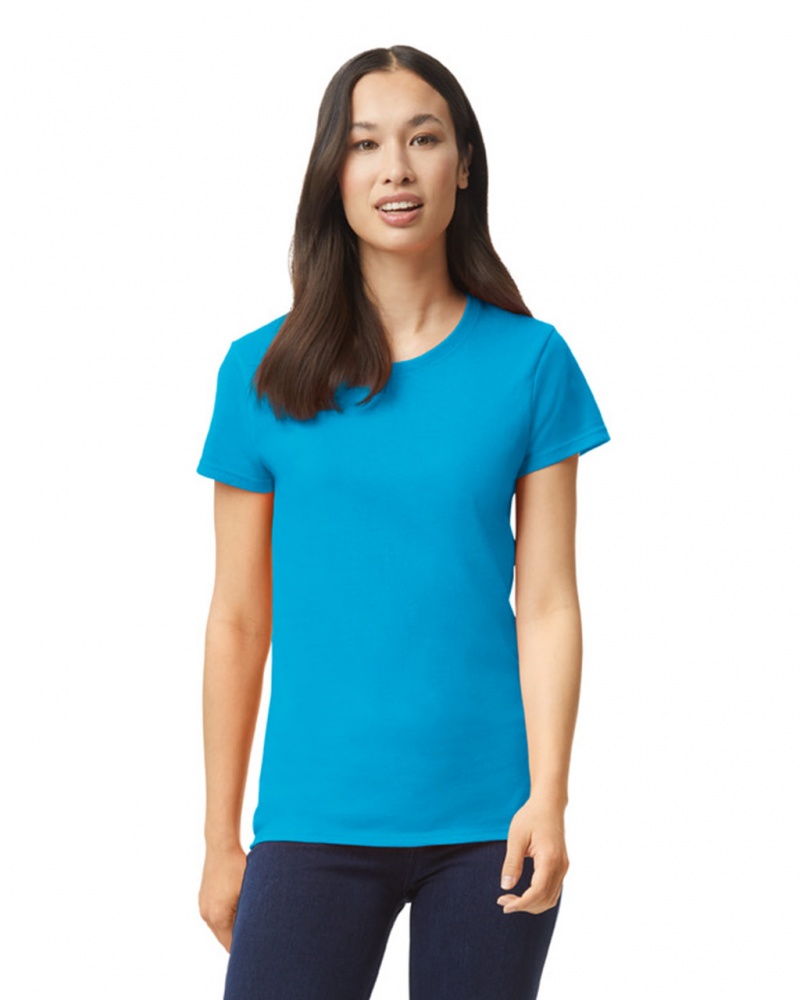 Sapphire Gildan 5000L Women\'s T-Shirts | IKHS54197