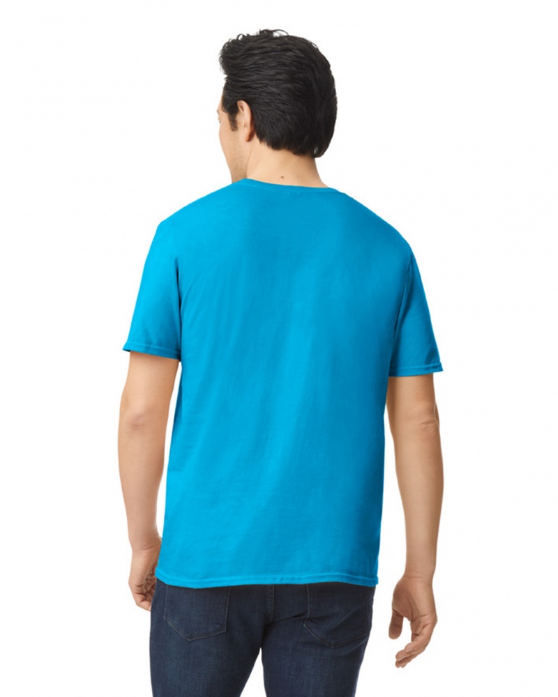 Sapphire Gildan 64000 Men's T-Shirts | UAXZ98234