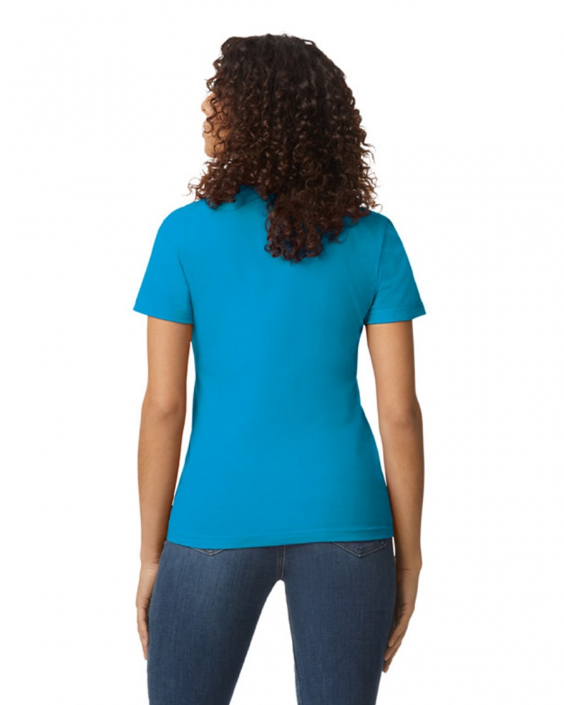 Sapphire Gildan 65000L Midweight Women's T-Shirts | JPGL96713