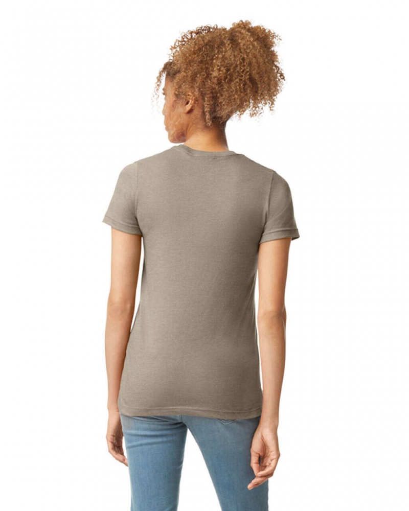 Slate Gildan 67000L CVC Women's T-Shirts | RLBY20197