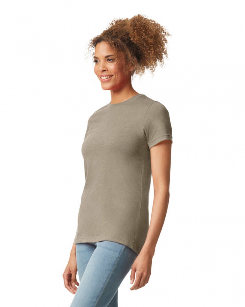 Slate Gildan 67000L CVC Women's T-Shirts | RLBY20197