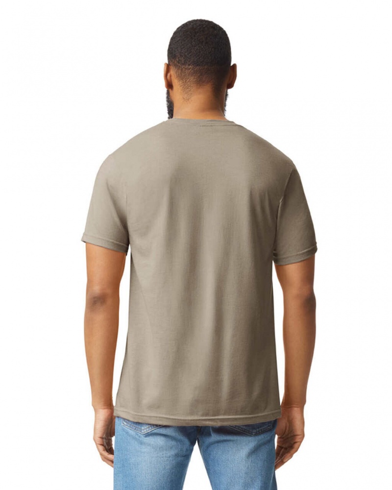 Slate Gildan 67000 CVC Men's T-Shirts | BUGT84209