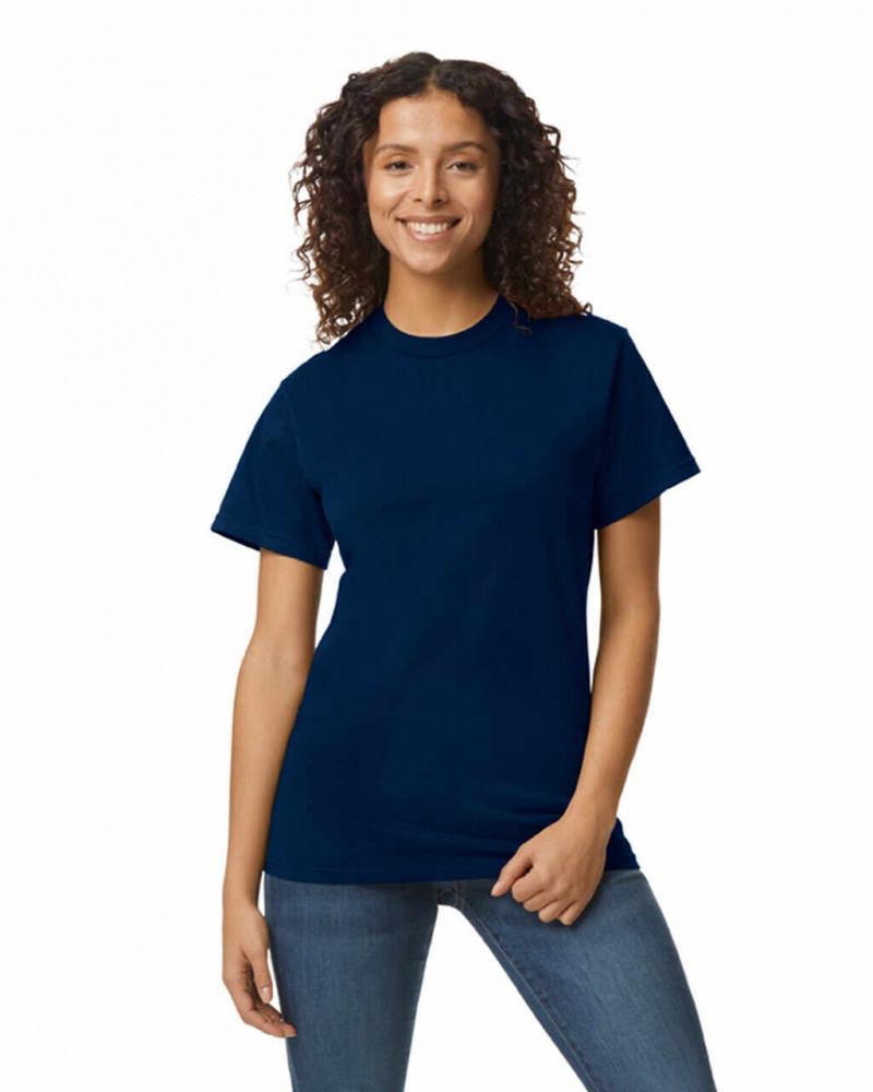 Sport Dark Navy Gildan H000 Women\'s T-Shirts | GWBR03514