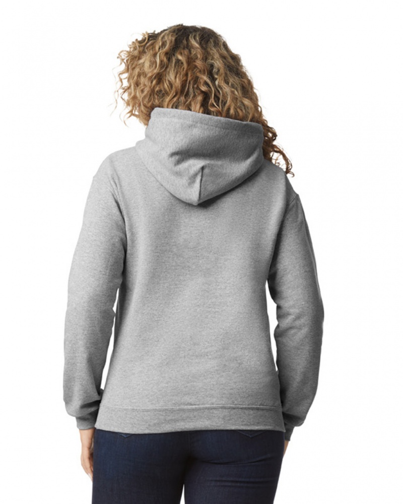 Sport Grey Gildan 18500 Hoodie Women's Hoodie | XJUM74129