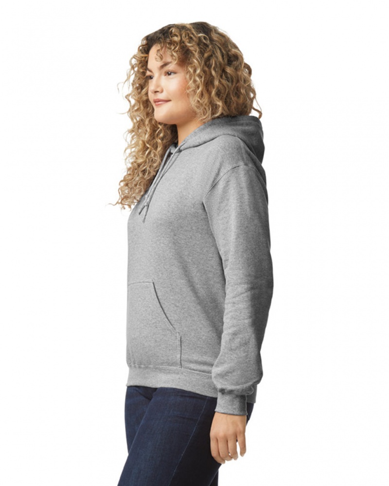 Sport Grey Gildan 18500 Hoodie Women's Hoodie | XJUM74129