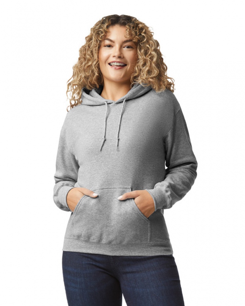 Sport Grey Gildan 18500 Hoodie Women\'s Hoodie | XJUM74129