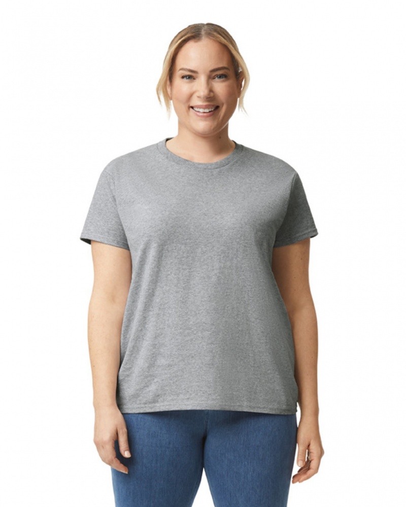 Sport Grey Gildan 2000L Women's T-Shirts | OXKU52160