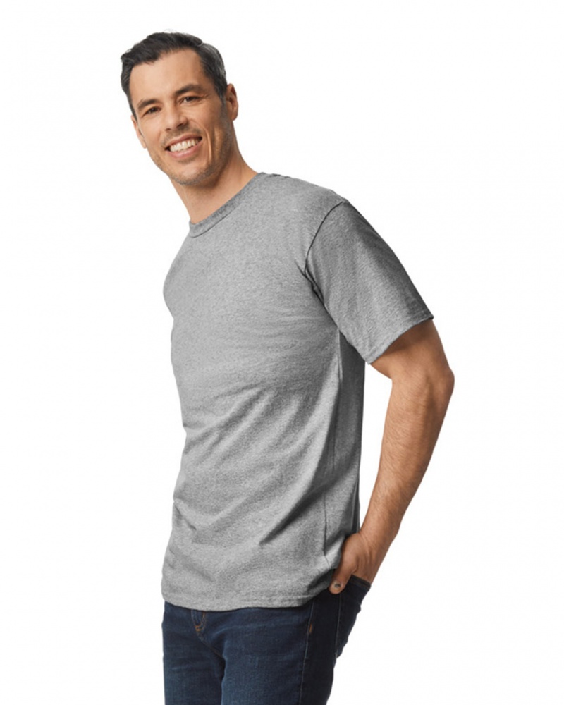 Sport Grey Gildan 2000T Tall Men's T-Shirts | WVYE84573