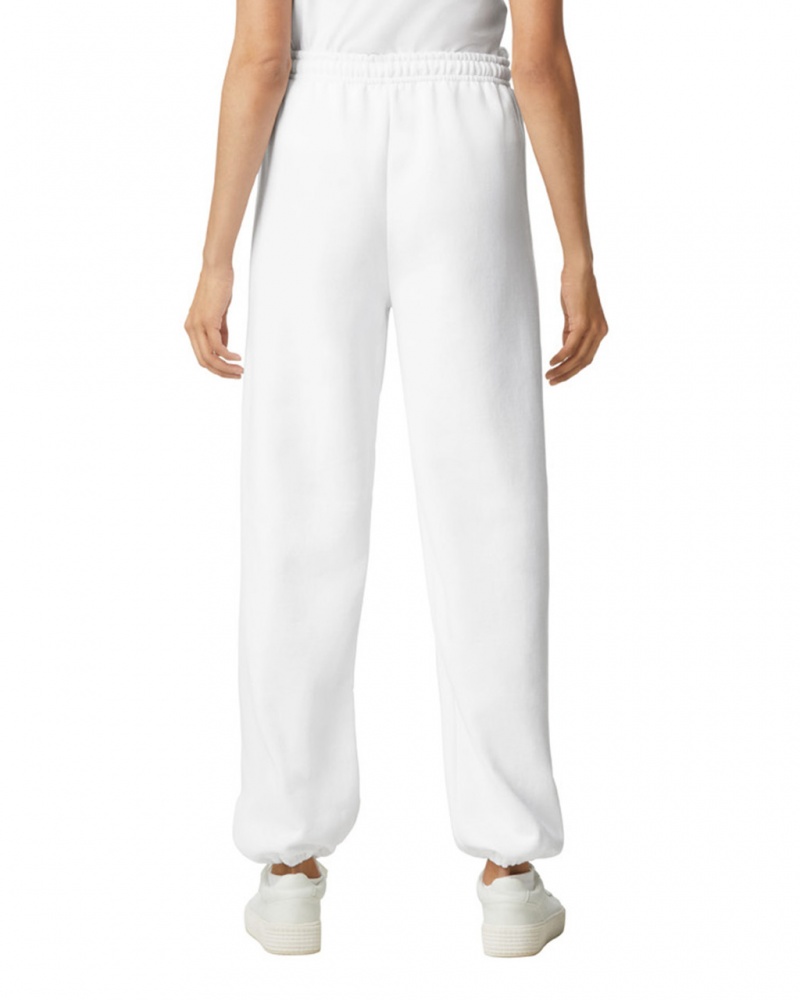 White Gildan 18200 Women's Sweatpants | HMSX68051