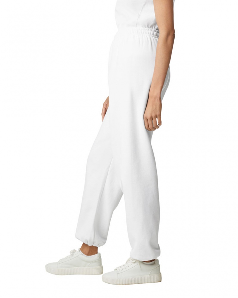 White Gildan 18200 Women's Sweatpants | HMSX68051