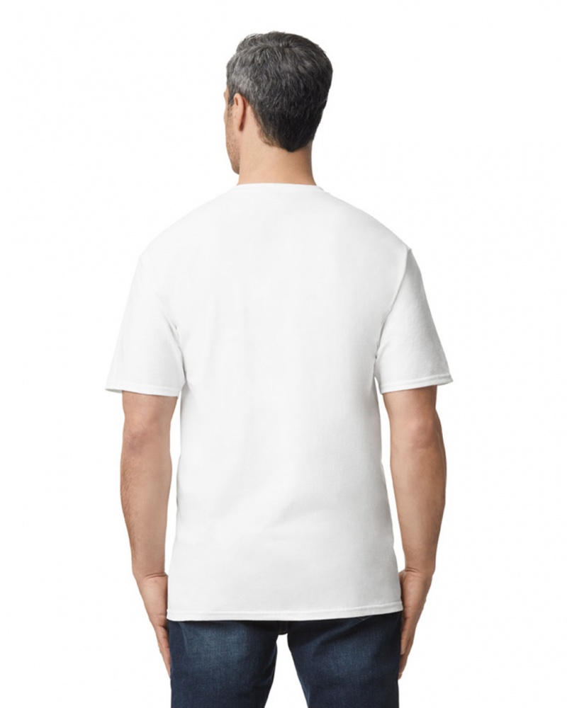 White Gildan 2000T Tall Men's T-Shirts | SLUP75841