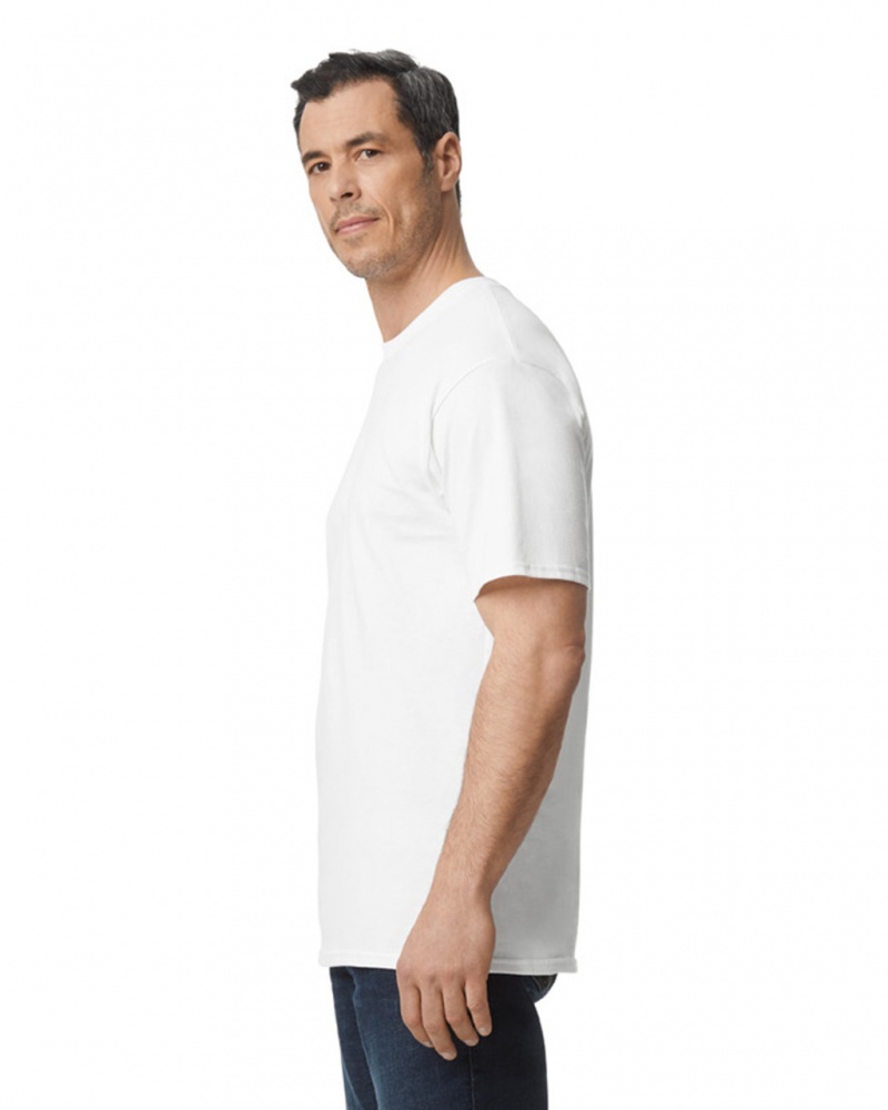 White Gildan 2000T Tall Men's T-Shirts | SLUP75841