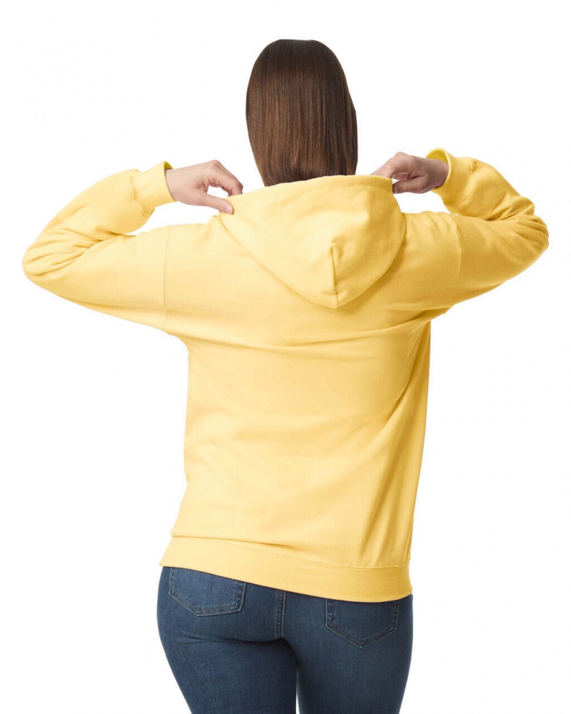 Yellow Haze Gildan SF500 Midweight Fleece Women's Hoodie | GNER21543