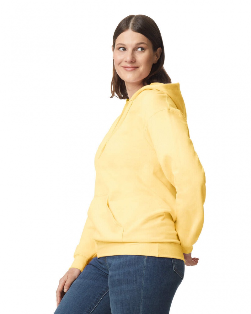 Yellow Haze Gildan SF500 Midweight Fleece Women's Hoodie | GNER21543